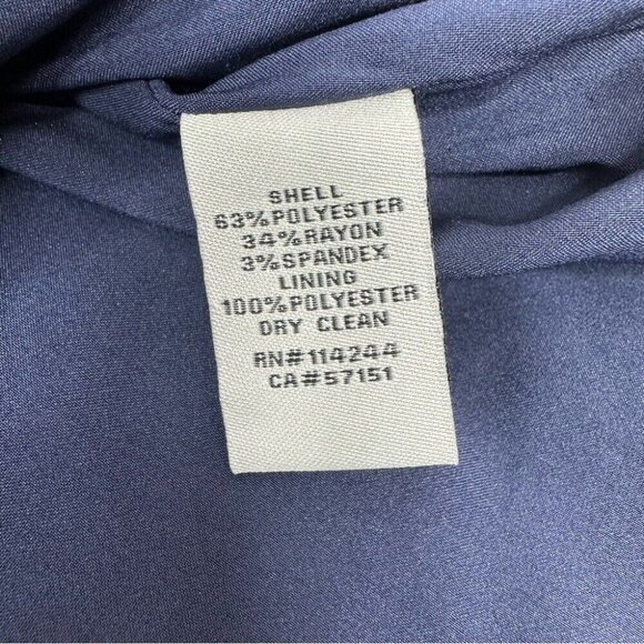 Eliza J Women’s Blue Sleeveless Crewneck Business Career Sheath Dress Small/C35 - Picture 6 of 12